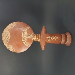 Ashanti African Wooden Fertility Doll Hand Crafted Tribal Art Sz is Approximate